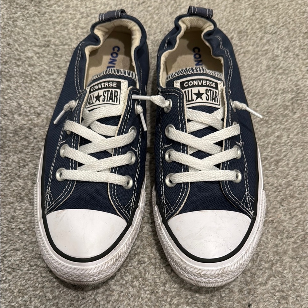 Converse Navy and White Sneakers